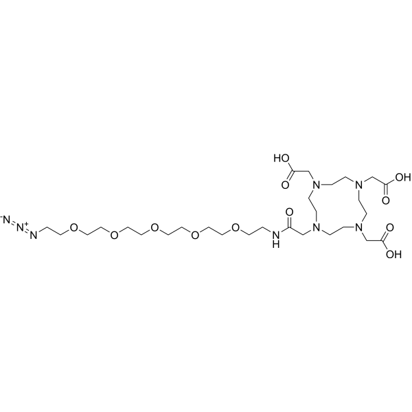 DOTA-PEG5-azide Chemical Structure