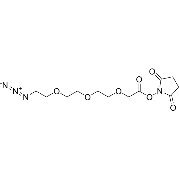 Azido-PEG3-NHS ester Chemical Structure