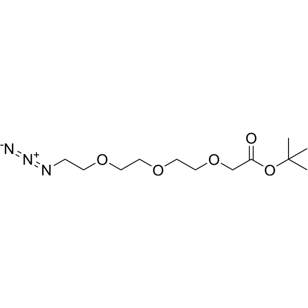 Azido-PEG3-C-Boc Chemical Structure