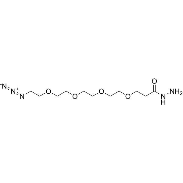 Azido-PEG4-hydrazide Chemical Structure