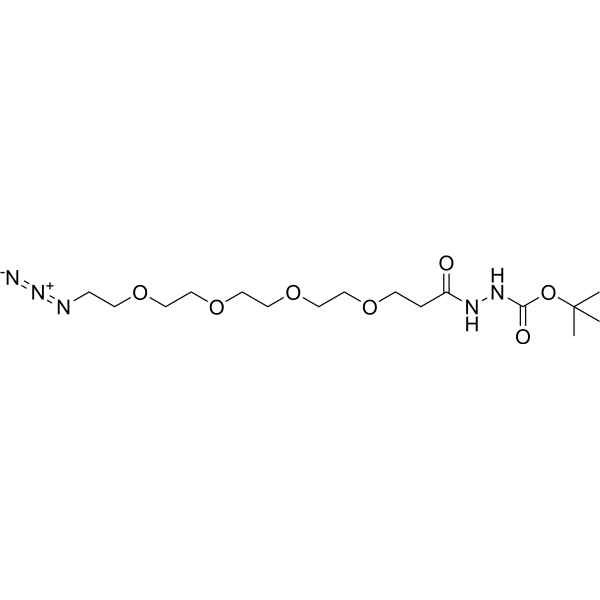 Azido-PEG4-hydrazide-Boc Chemical Structure