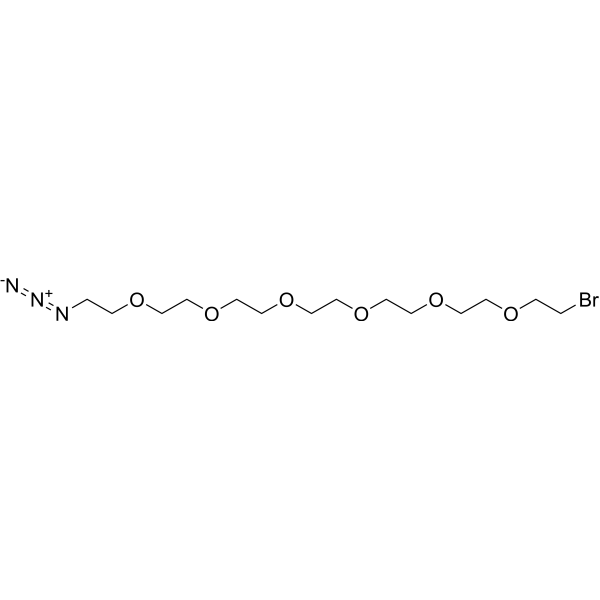 Bromo-PEG6-azide Chemical Structure