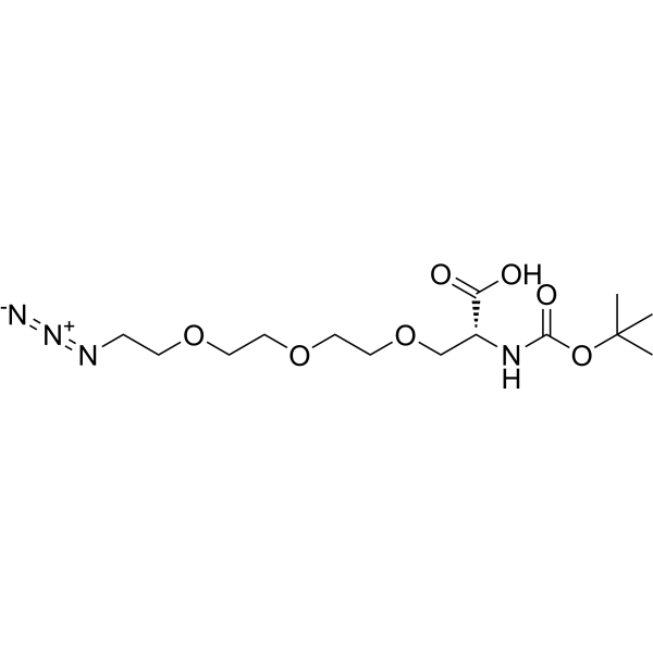 Azido-PEG3-Ala-Boc Chemical Structure