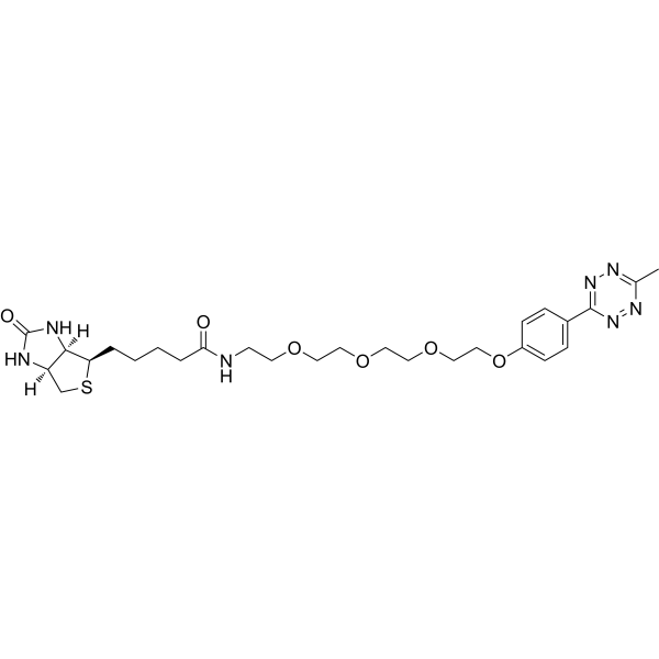 Biotin-PEG4-methyltetrazine Chemical Structure