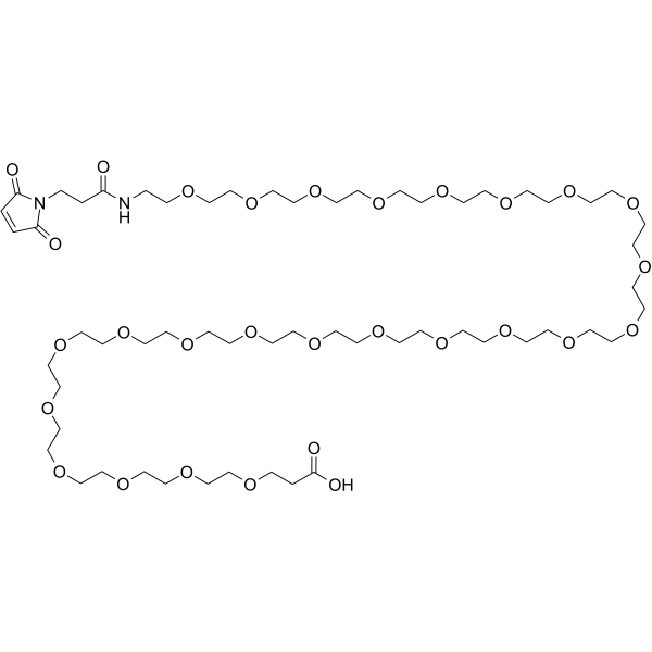 Mal-amido-PEG24-acid Chemical Structure