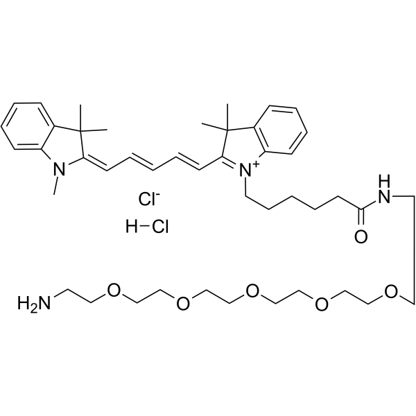 Cy5-PEG5-amine hydrochloride