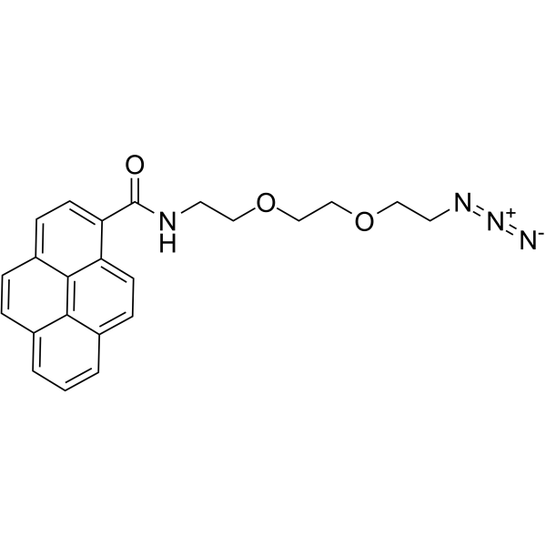 Pyrene-PEG2-azide Chemical Structure