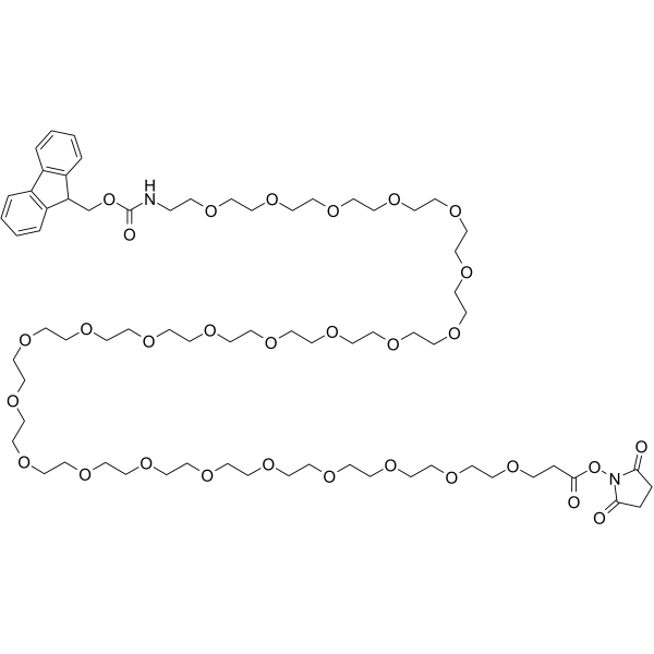 Fmoc-PEG24-NHS ester Chemical Structure