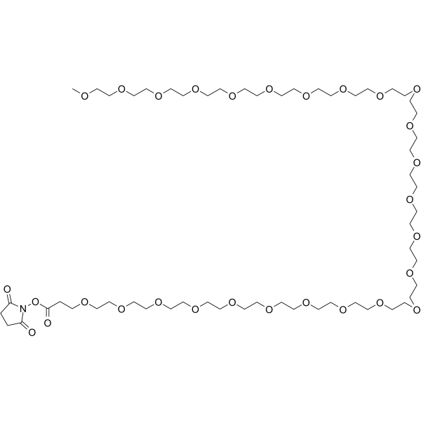 m-PEG25-NHS ester Chemical Structure