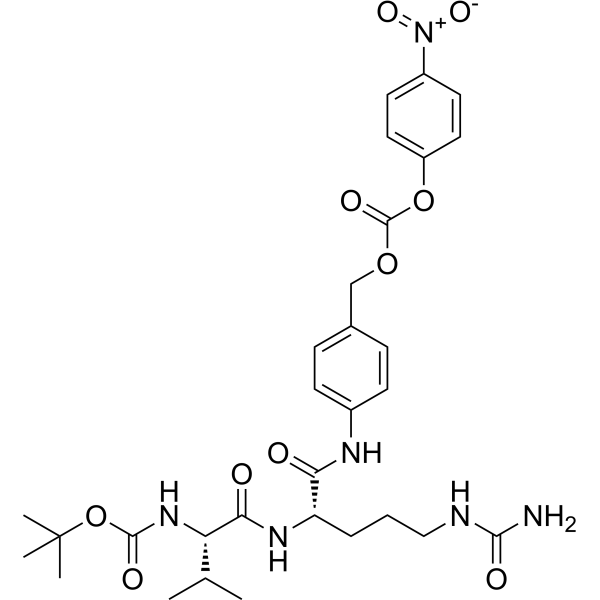 Boc-Val-Cit-PAB-PNP Chemical Structure