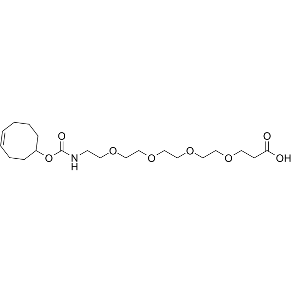 TCO-PEG4-acid Chemical Structure