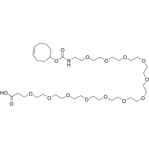 TCO-PEG12-acid Chemical Structure