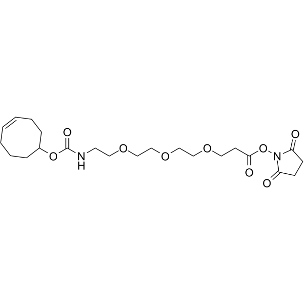 TCO-PEG3-NHS ester Chemical Structure