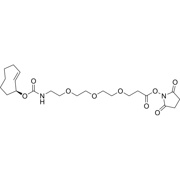 (S,E)-TCO2-PEG3-NHS ester Chemical Structure