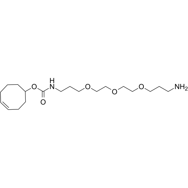 TCO-C3-PEG3-C3-amine Chemical Structure