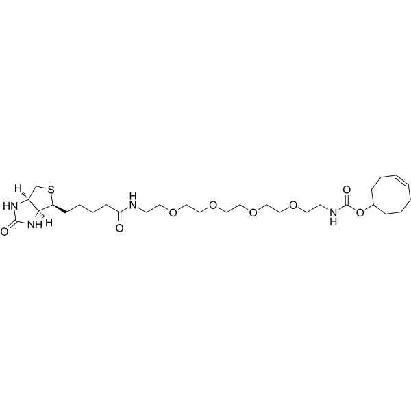 TCO-PEG4-biotin Chemical Structure