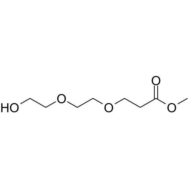 Hydroxy-PEG2-C2-methyl ester Chemical Structure