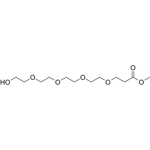 Hydroxy-PEG4-C2-methyl ester Chemical Structure