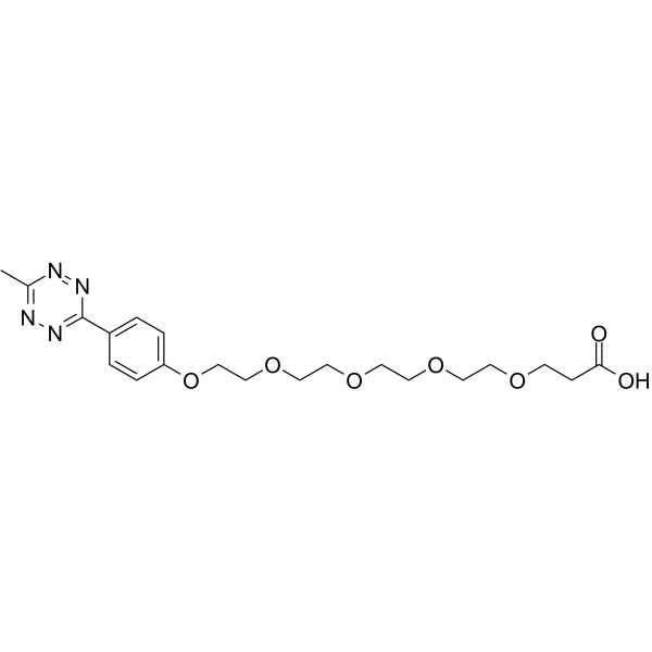 Methyltetrazine-PEG4-acid Chemical Structure