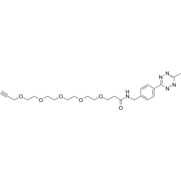 Methyltetrazine-amido-<em>PEG</em>5-alkyne