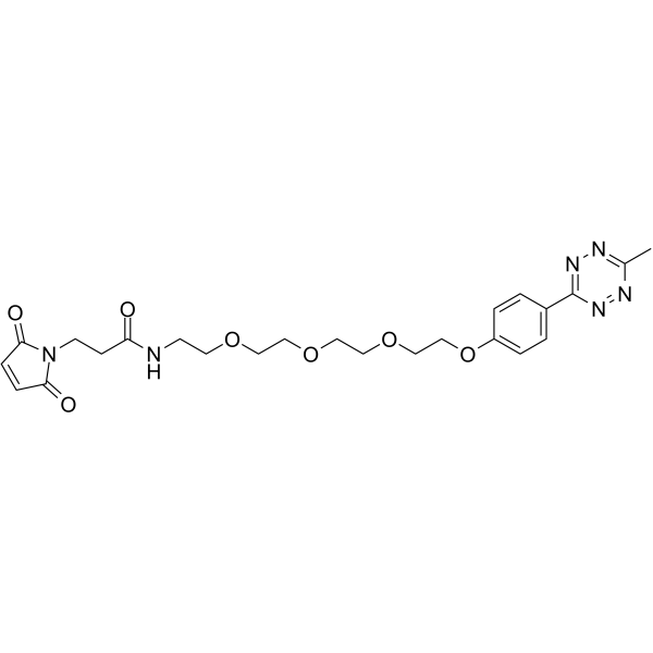 Methyltetrazine-PEG4-maleimide Chemical Structure