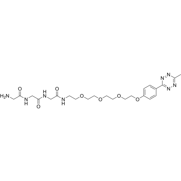 Gly-Gly-Gly-PEG4-methyltetrazine Chemical Structure