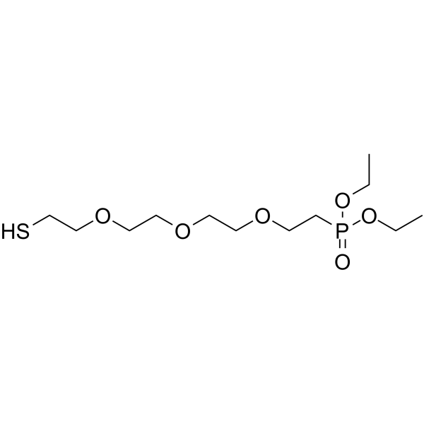 Thiol-PEG3-phosphonic acid ethyl ester Chemical Structure