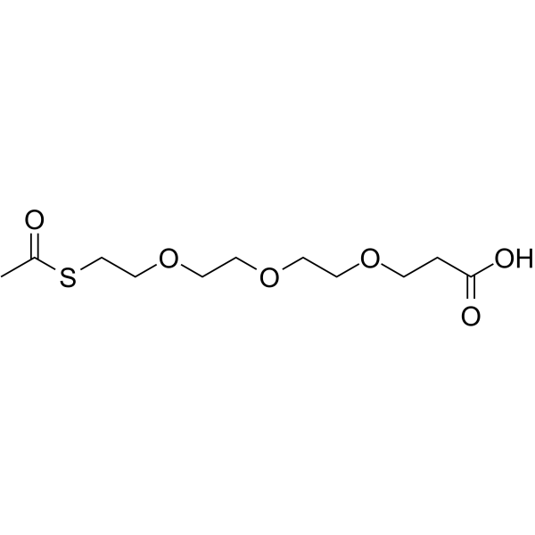 S-Acetyl-PEG3-C2-acid Chemical Structure