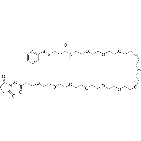 SPDP-PEG12-NHS ester Chemical Structure