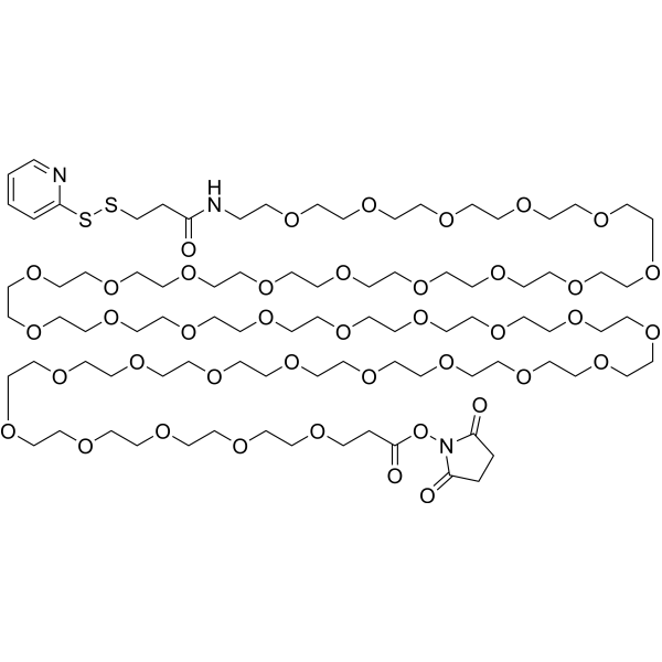 SPDP-PEG36-NHS ester Chemical Structure