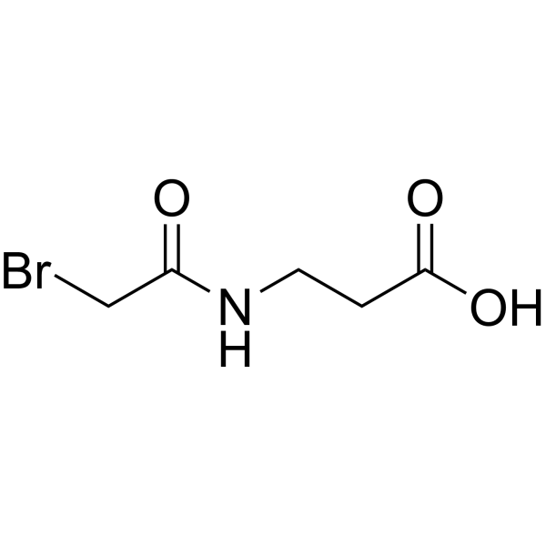 N-Bromoacetyl-β-alanine Chemical Structure