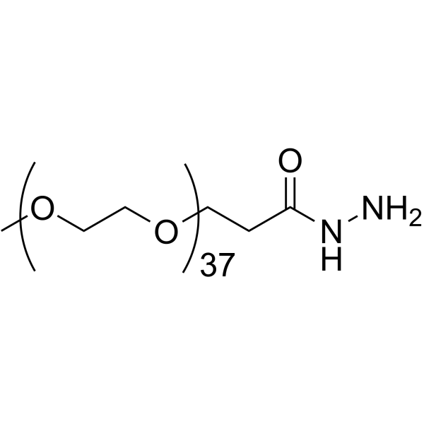 m-PEG37-hydrazide Chemical Structure