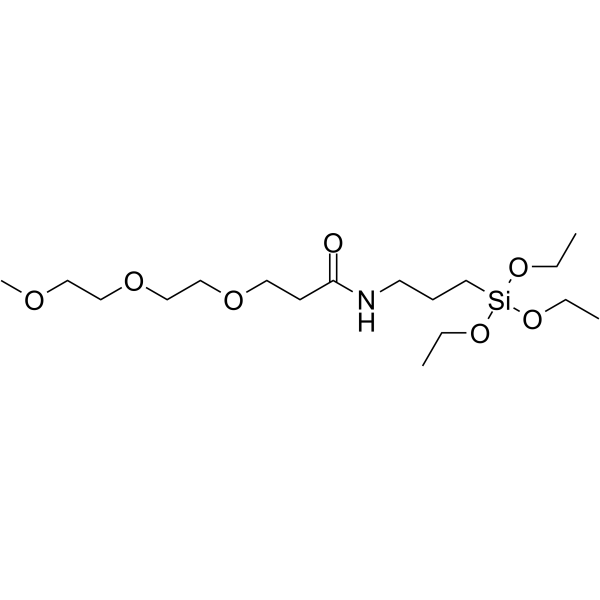 m-PEG3-amido-C3-triethoxysilane Chemical Structure