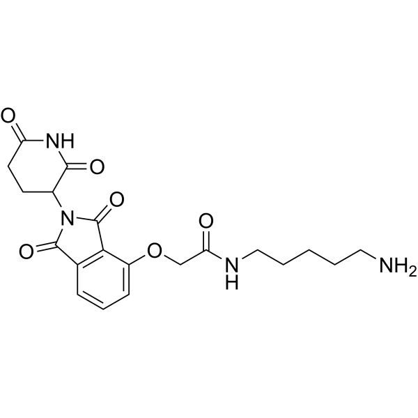 Thalidomide-O-amide-C5-NH2 Chemical Structure