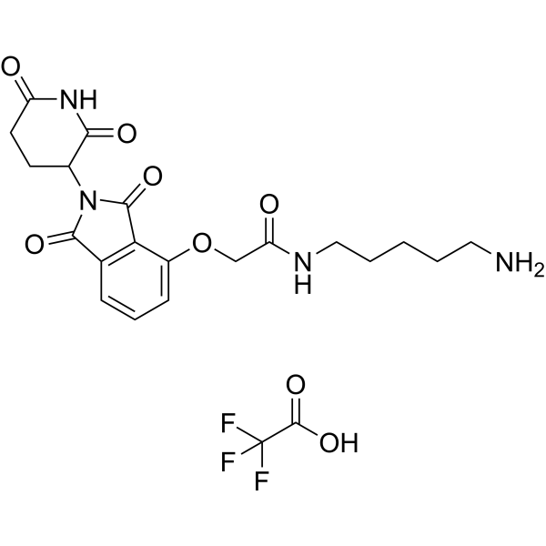 Thalidomide-O-amide-C5-NH2 TFA Chemical Structure