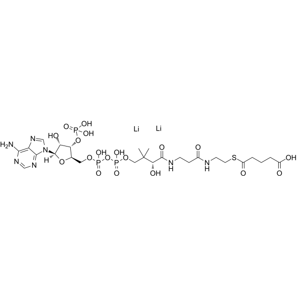 Glutaryl coenzyme A lithium Chemical Structure