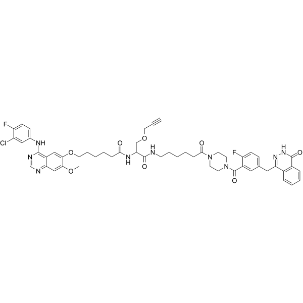 (Rac)-PROTAC PARP/EGFR ligand 1 Chemical Structure