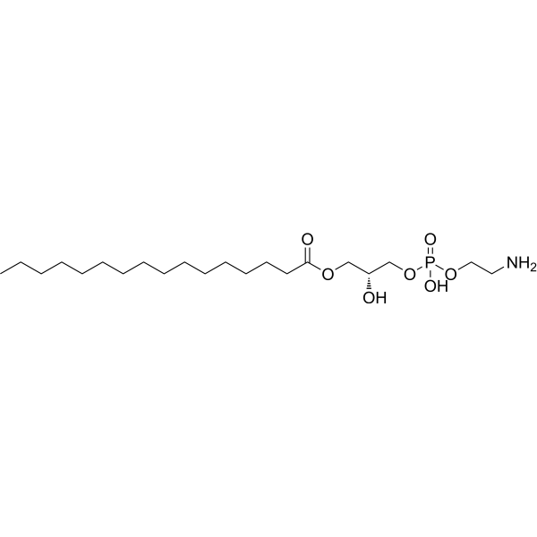 1-Palmitoyl-2-hydroxy-sn-glycero-3-PE Chemical Structure