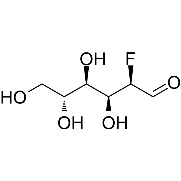 2-Deoxy-2-fluoro-D-glucose Chemical Structure