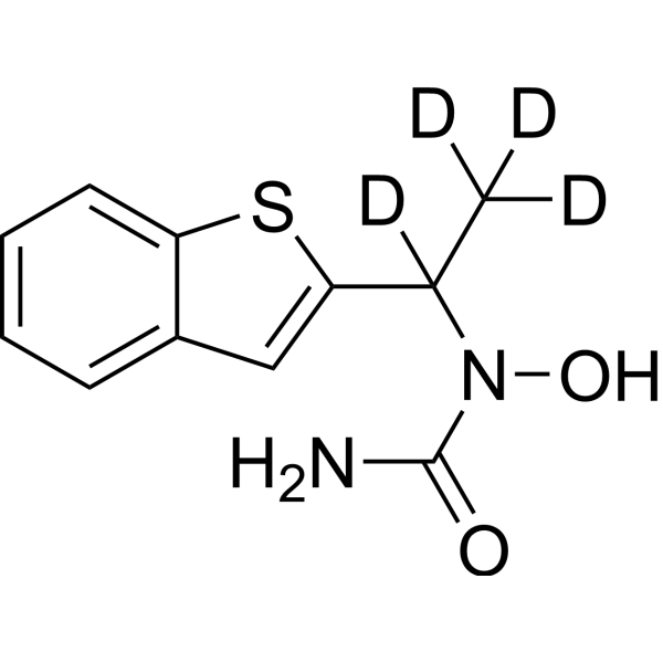 Zileuton-d<sub>4</sub> Chemical Structure