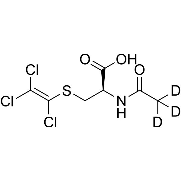 N-Acetyl-S-(trichlorovinyl)-L-cysteine-d<sub>3</sub> Chemical Structure