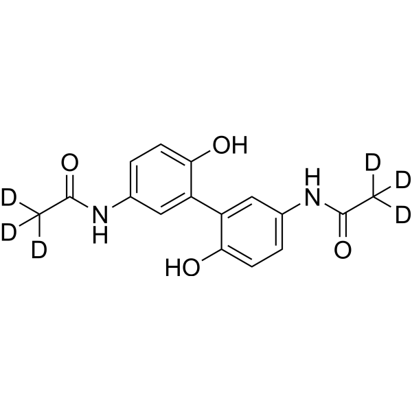 Acetaminophen dimer-d<sub>6</sub> Chemical Structure