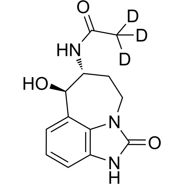 Acetyl-N-deisopropyl-Zilpaterol-d<sub>3</sub> Chemical Structure