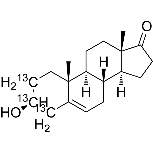 Dehydroepiandrosterone-<sup>13</sup>C<sub>3</sub> Chemical Structure