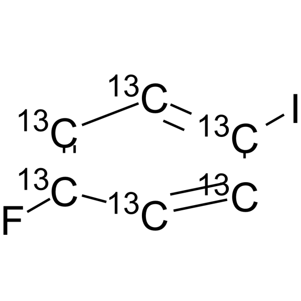 4-Fluoroiodobenzene-<sup>13</sup>C<sub>6</sub> Chemical Structure