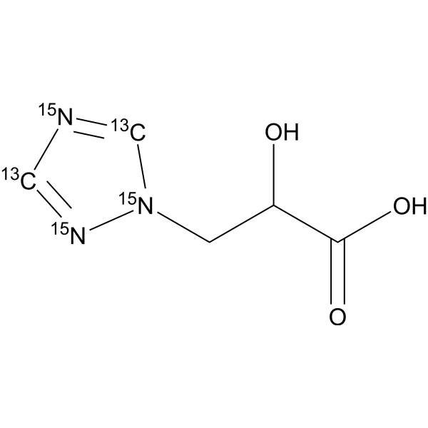 Triazole Lactic Acid-13C2, 15<em>N</em>3