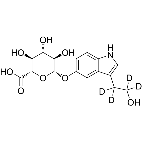 5-Hydroxy tryptophol β-D-glucuronide-d4
