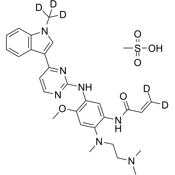 Dosimertinib-d<sub>5</sub> mesylate Chemical Structure