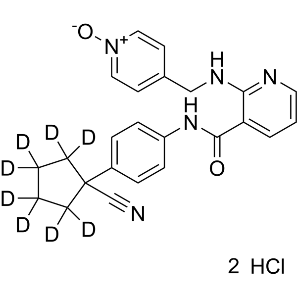 <em>Apatinib</em> 25-N-oxide-d8 dihydrochloride