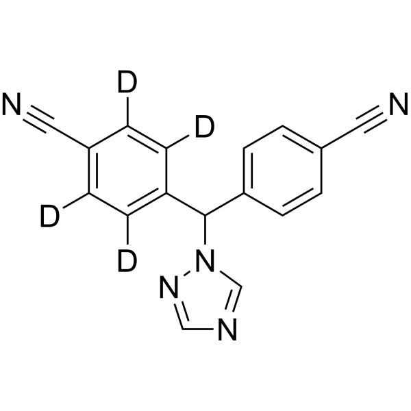 Letrozole-d<sub>4</sub> Chemical Structure